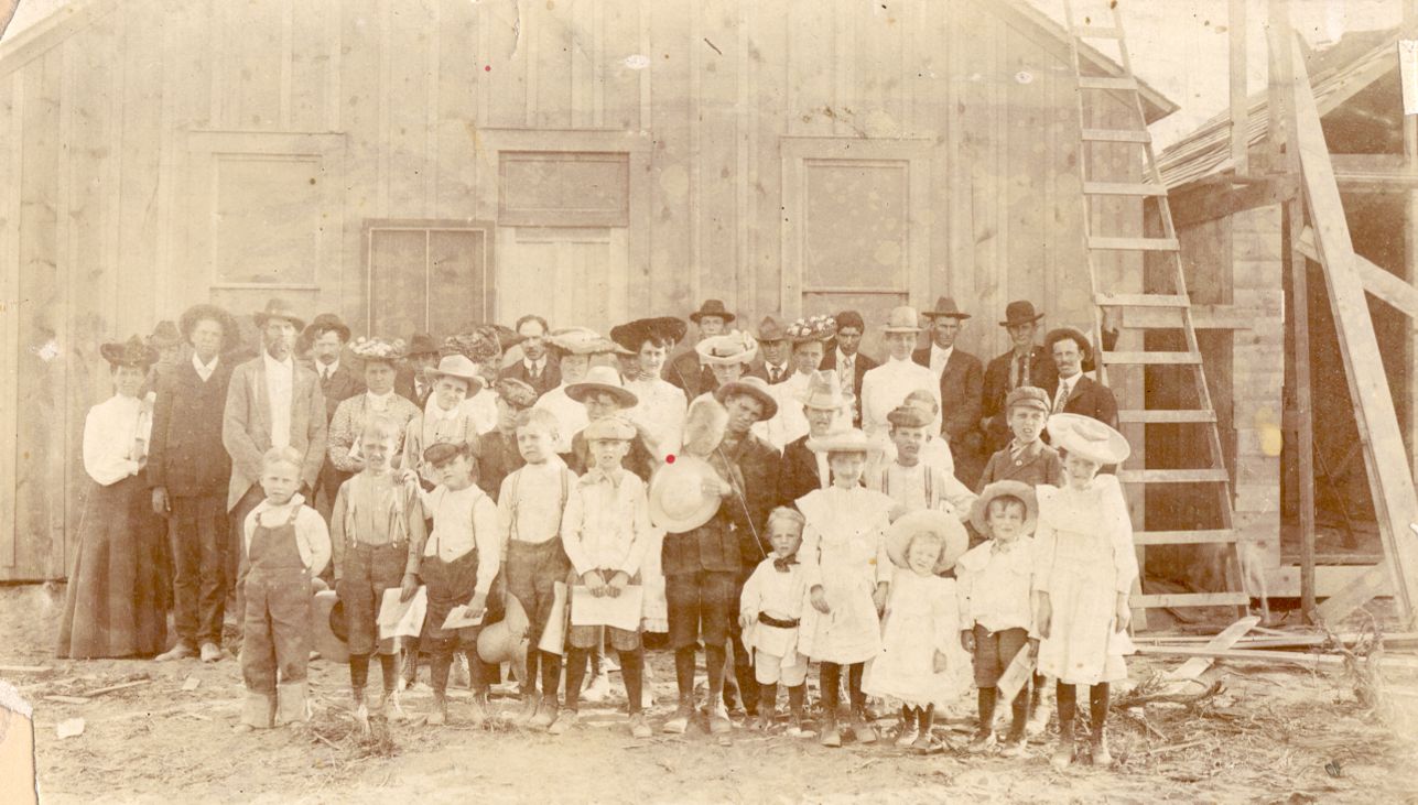 First Sunday School Service Group at Rupert School - 1905