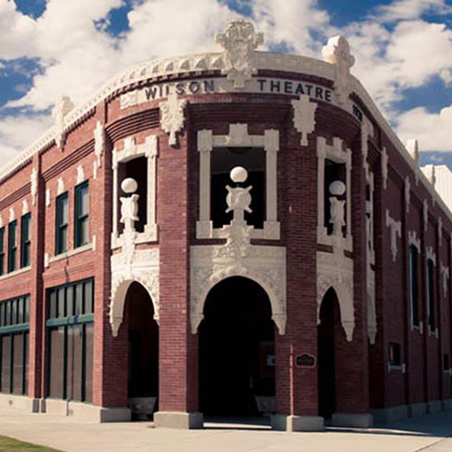 The restored Wilson Theatre on Historic Rupert Square